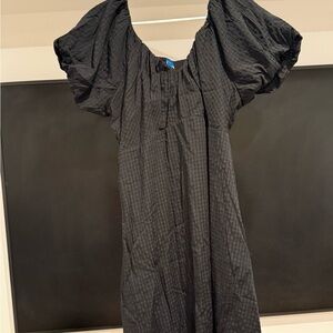 Old Navy Black Puff Sleeve Dress
